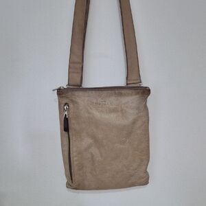 RUDSAK Distressed Leather Bag, Crossbody ,tan